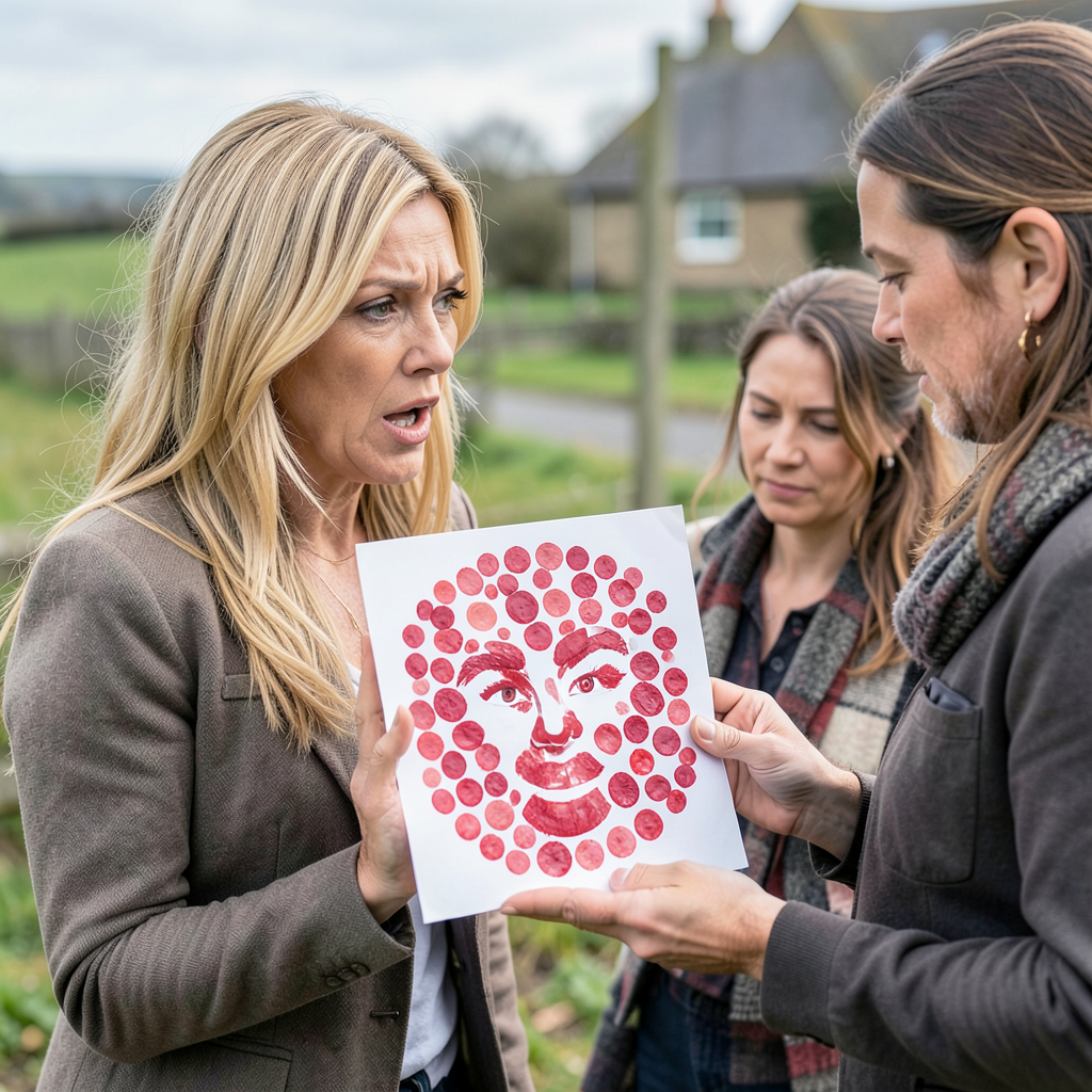 Welsh artist presents Kylie Minogue with exclusive portrait during South Wales visit